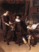 KEYSER, Thomas de Constantijn Huygens and his Clerk g oil on canvas